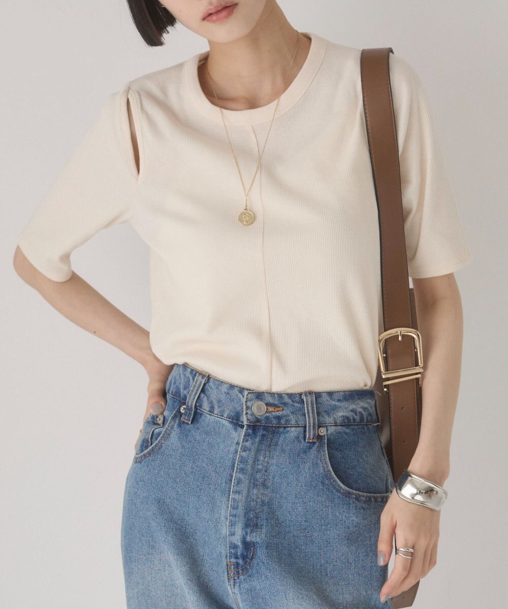 WEGO 【ANGIE VINTAGE】カットアウトリブトップス 