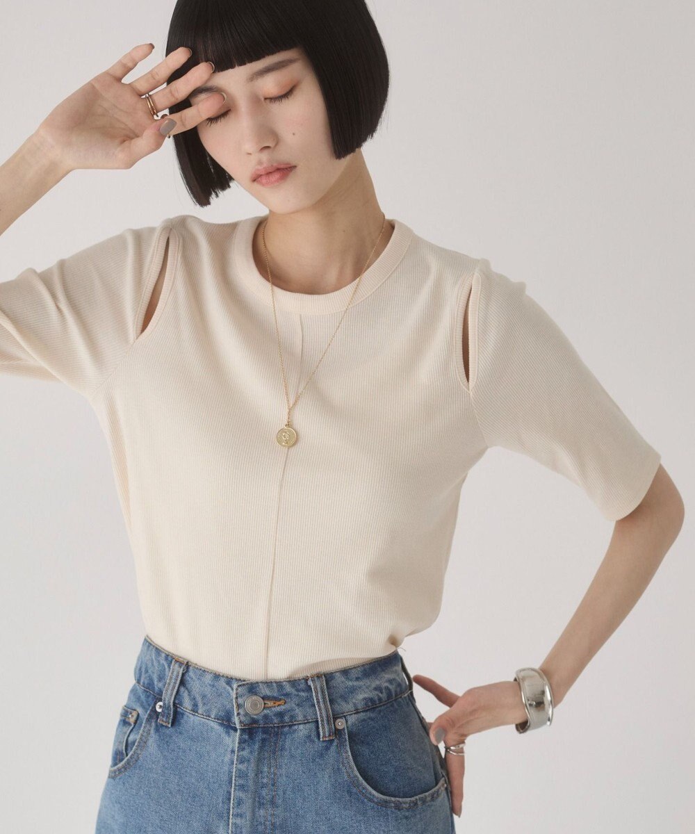 WEGO 【ANGIE VINTAGE】カットアウトリブトップス 