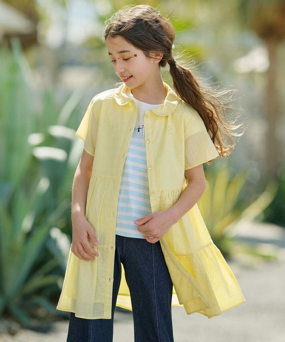 組曲 KIDS 【110-140㎝】ミラクルウェーブチュニック ワンピース 