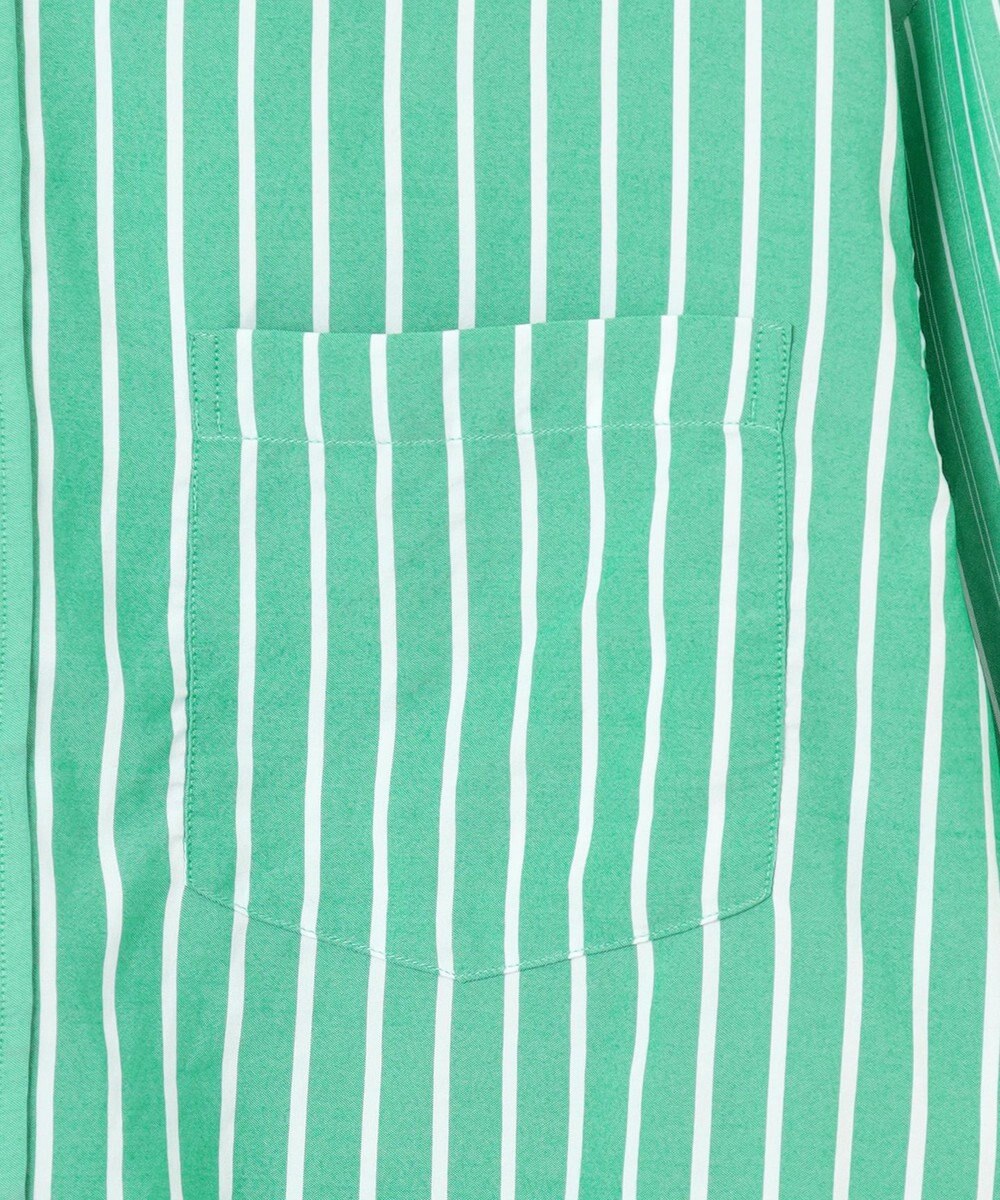 J.PRESS YORK STREET 【UNISEX】クレイジーストライプ バンドカラーシャツ 