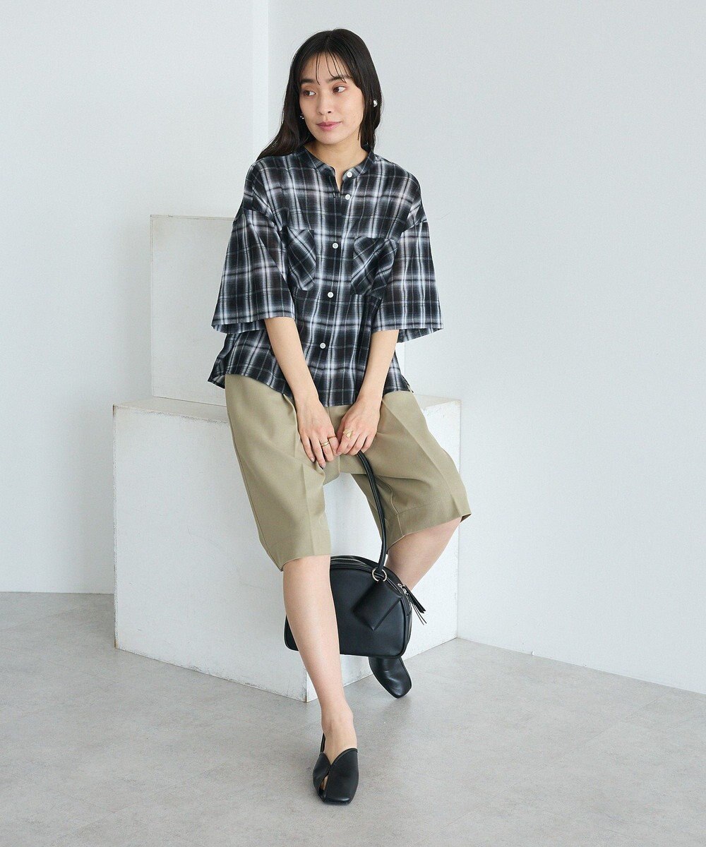 CRAFT STANDARD BOUTIQUE バックギャザーポンチョシャツ 