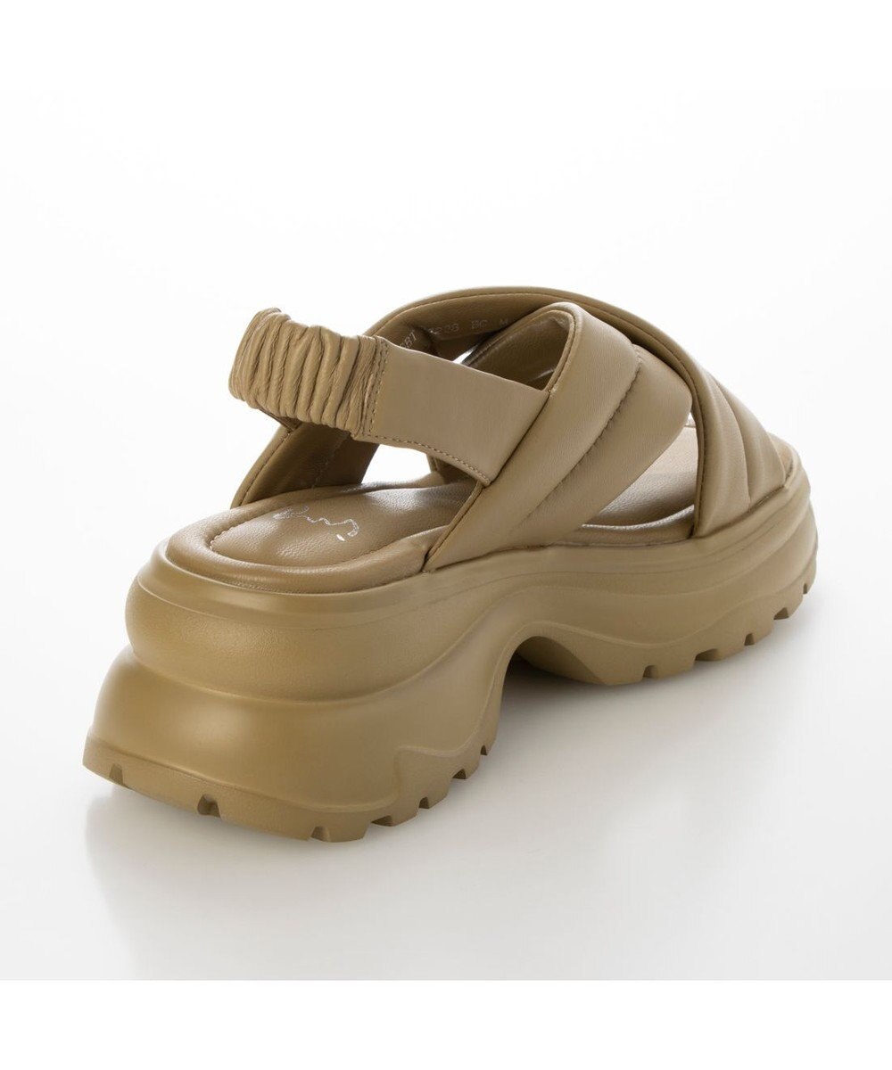 ing <ing>厚底クロスベルトスポーツサンダル 