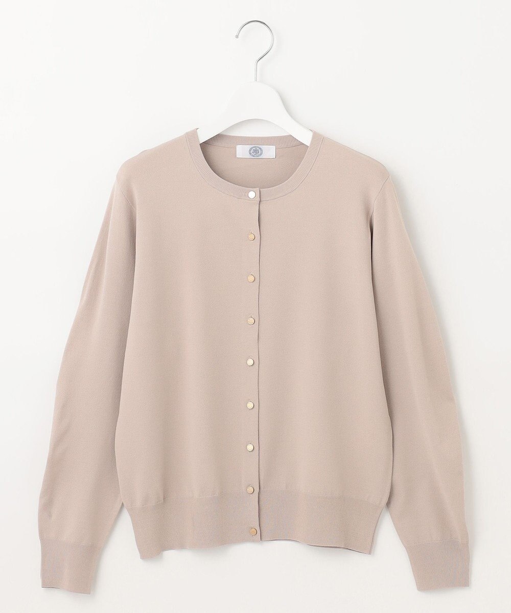 J.PRESS LADIES 【洗える】レーヨンエリートストレッチ クルーネック カーディガン 