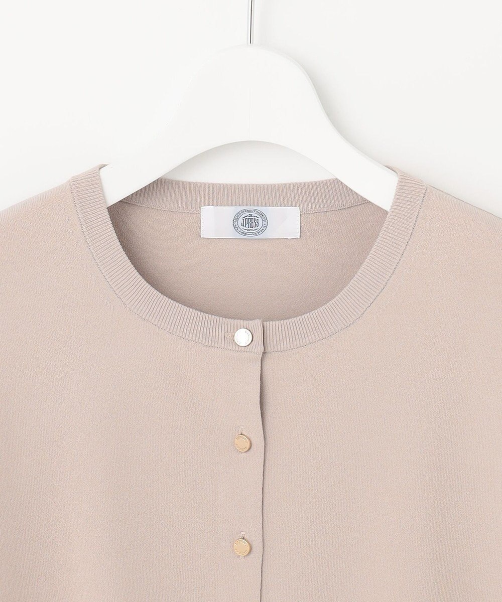 J.PRESS LADIES 【洗える】レーヨンエリートストレッチ クルーネック カーディガン 