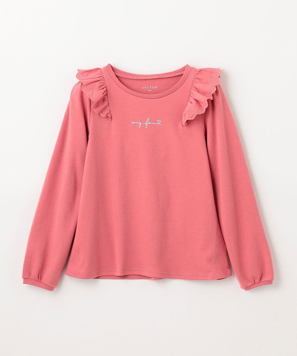 ANY KIDS 肩レース長袖Tシャツ 