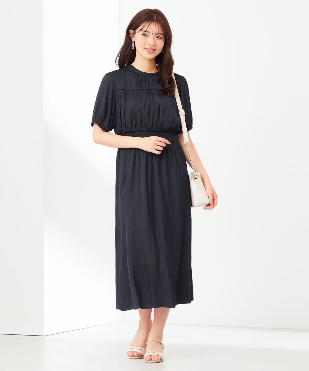 ANY SIS 【洗える】カッセンハシゴレース ワンピース 