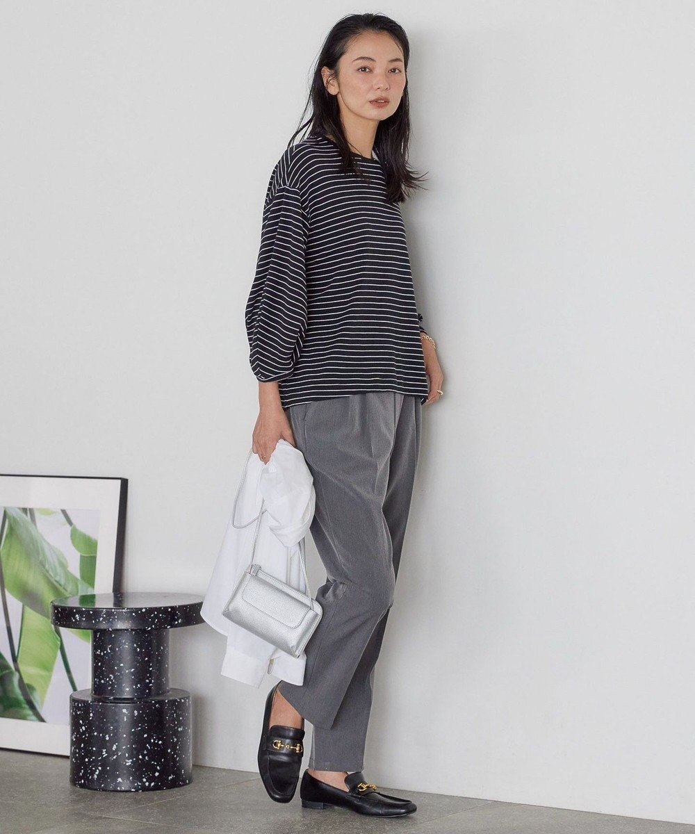 AMERICAN HOLIC 接触冷感7分袖タックスリーブカットプルオーバー 