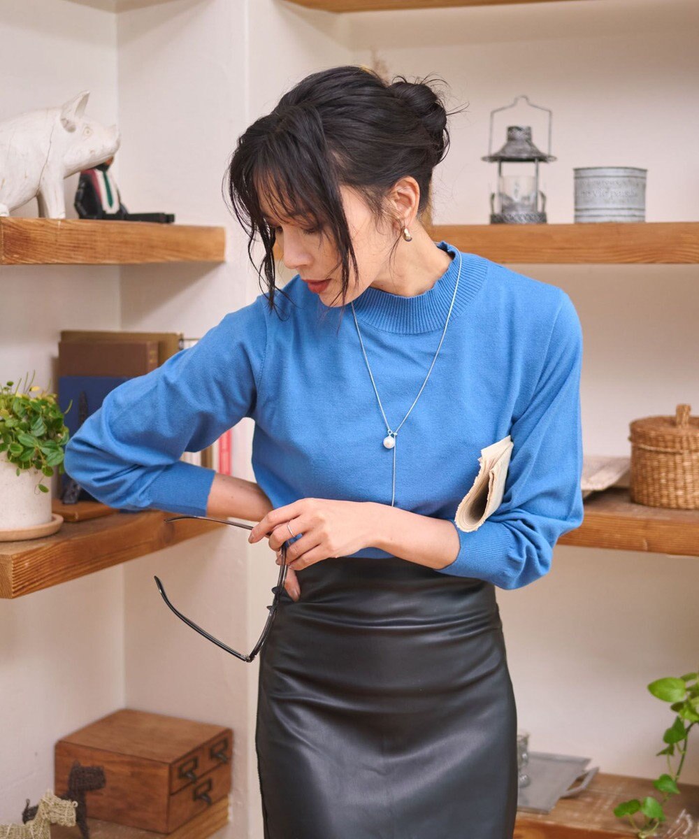 WEGO 【WEB限定/25年秋冬新作/洗濯OK/毛玉レス】ハイネックプルオーバー 