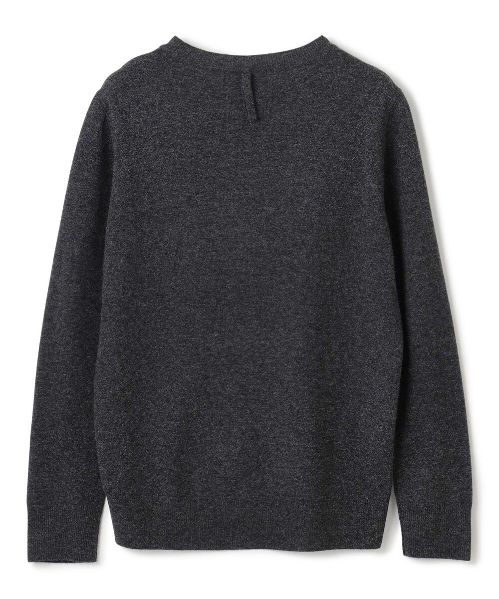 BEIGE， 【WEB限定・洗える】ROGAN / バイカラーウールクルーネックニット 