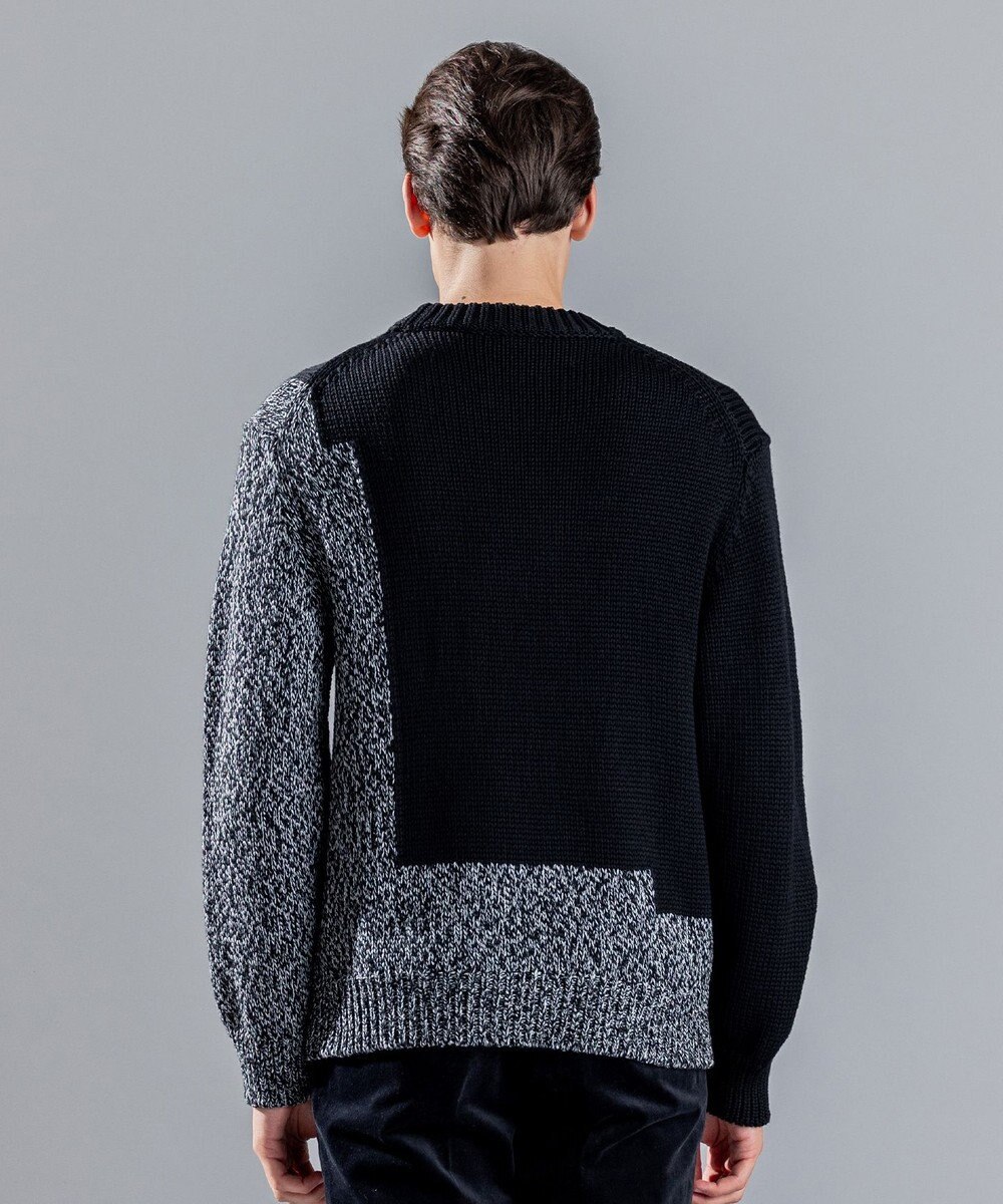 JOSEPH HOMME メリノコントラスト　ローゲージニット　 