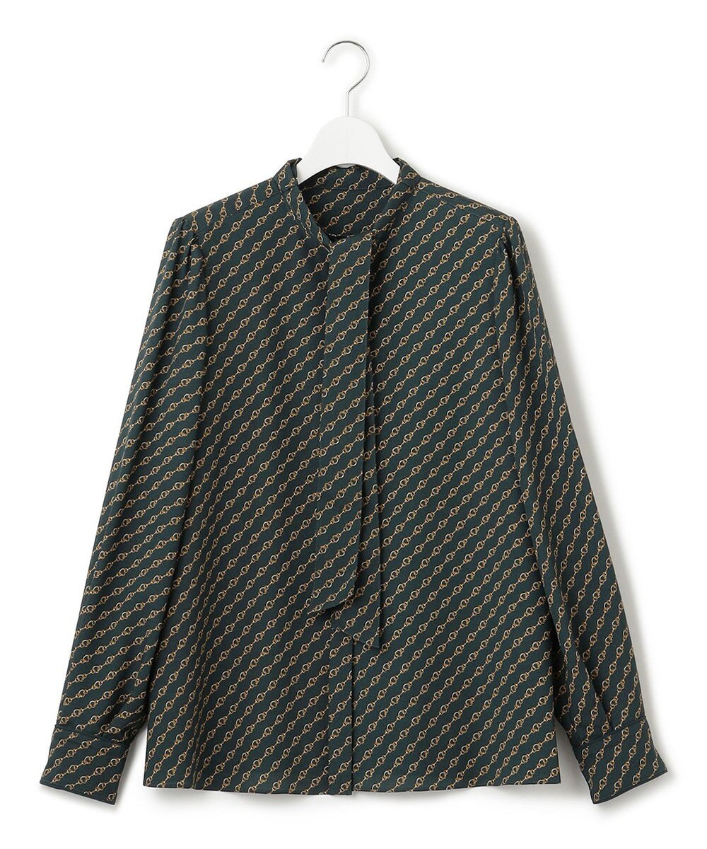 23区 【洗える】Ratti チェーンモチーフ ボウタイ ブラウス 