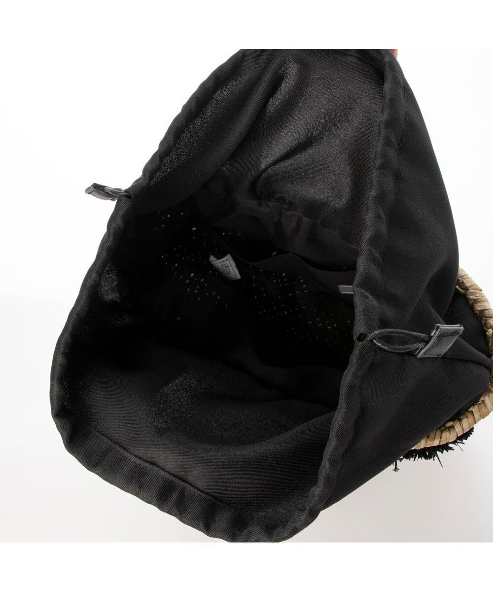 UNBILLION カシュカシュ cachecache / ラフィアフラワー付カゴバッグ 