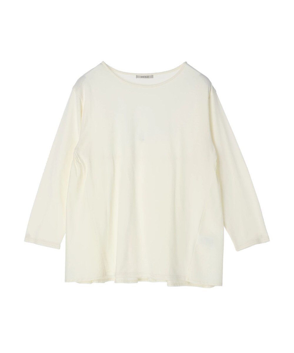 Green Parks バックギャザー布帛切替プルオーバー 