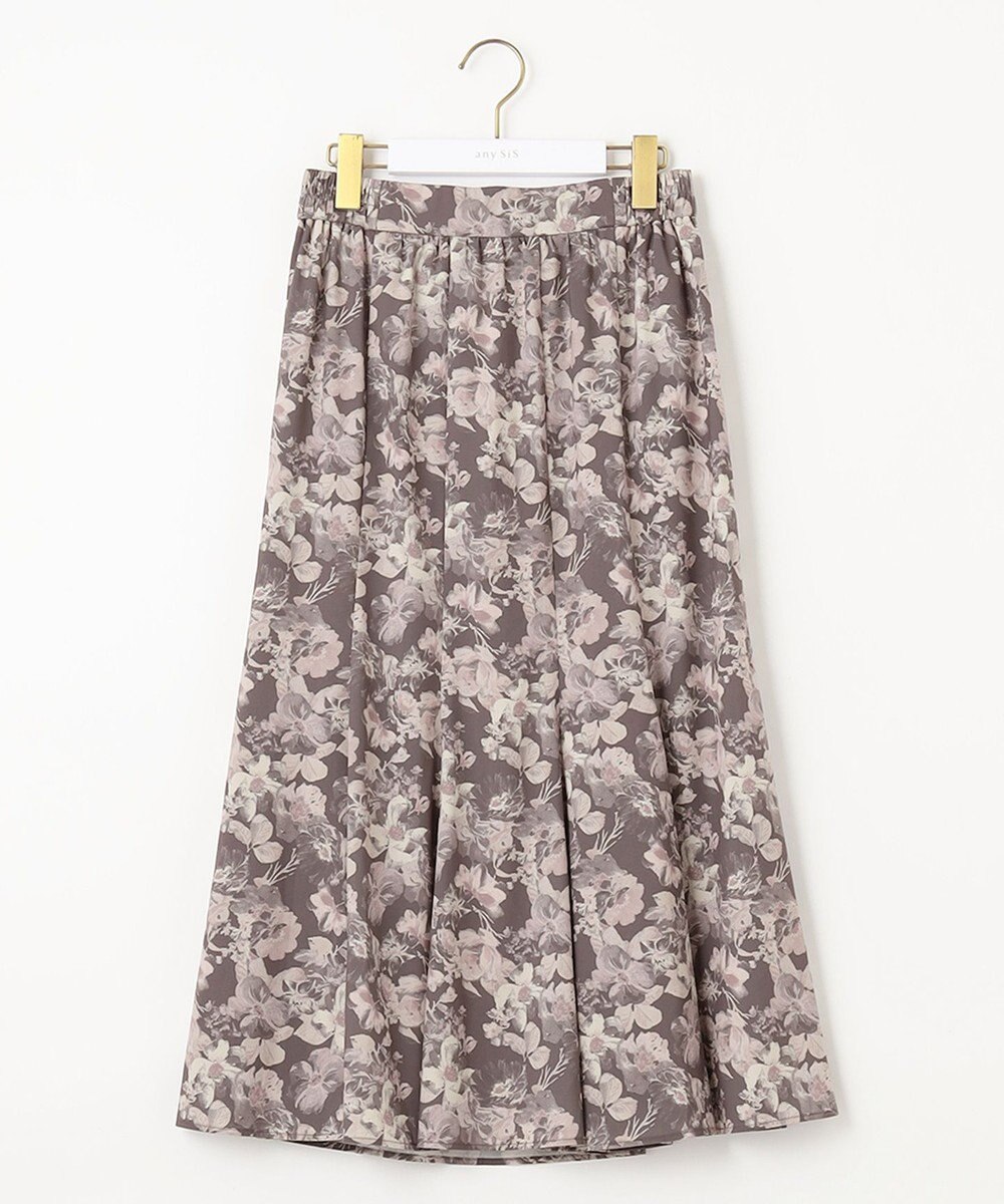 ANY SIS 【洗える】フルブルームフラワープリント スカート 