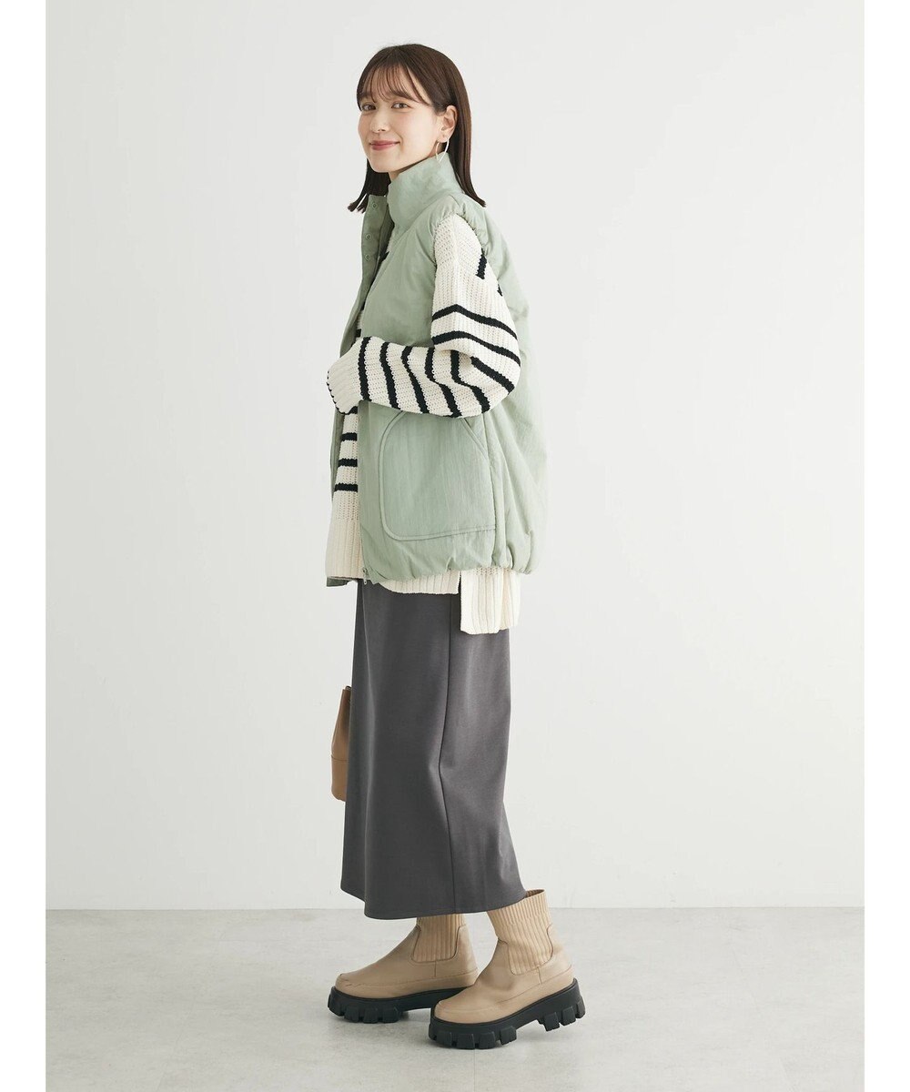 Green Parks 中わたスタンドカラーベスト 