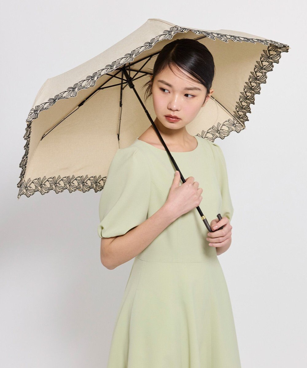 TOCCA 【晴雨兼用】DANCING RIBBON UMBRELLA 折り畳み傘 収納バッグ付き 