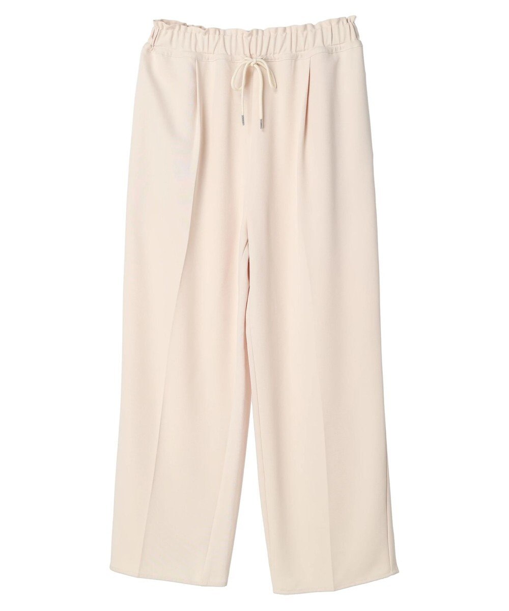 Green Parks イージーウエストセンタープレスストレートパンツ 