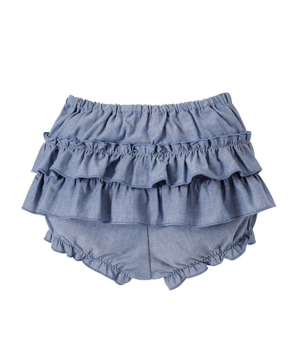 MIKI HOUSE HOT BISCUITS 【フリー(70-90cm)】 フリル付き ベビーブルマ 