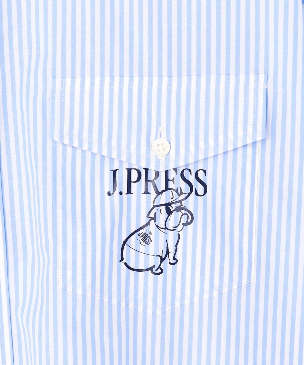 J.PRESS MEN 【AaronChang】【UNISEX】コットンタイプライター ストライプ シャツ / B.D. / Baggy-Fit 