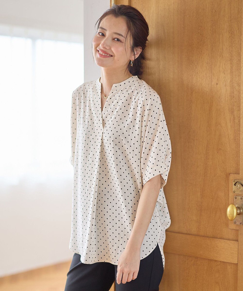 ANY L タックスリーブブラウス 