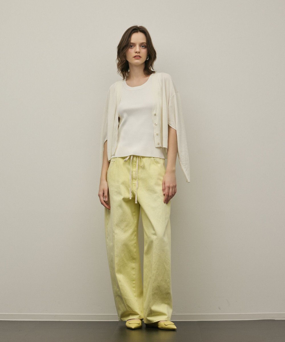 GRACE CONTINENTAL スリーブスリットニットカーディガン 