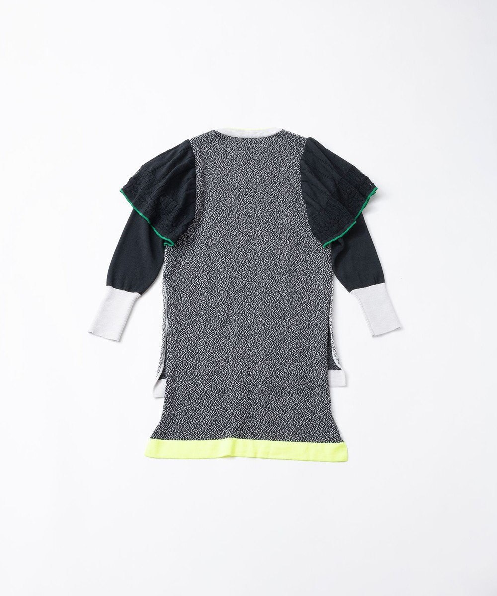 TRICOTE メランジ フリルワンピース 