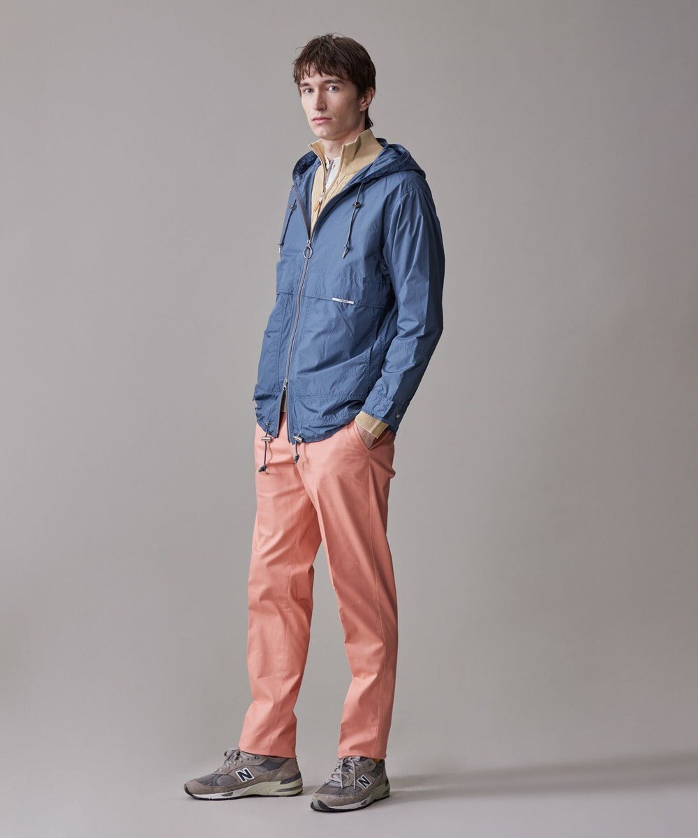 J.PRESS MEN 洗練されたデザインと機能性【ストレッチ】トリコチン ステムテーパード パンツ 