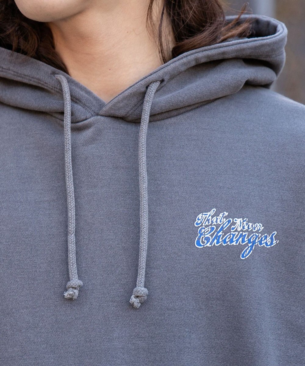 WEGO ピグメントグラフィックプルパーカー 