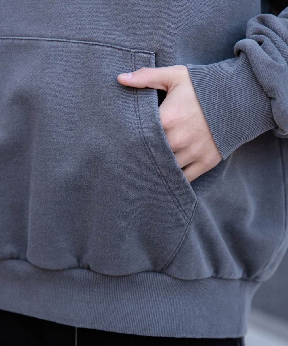 WEGO ピグメントグラフィックプルパーカー 