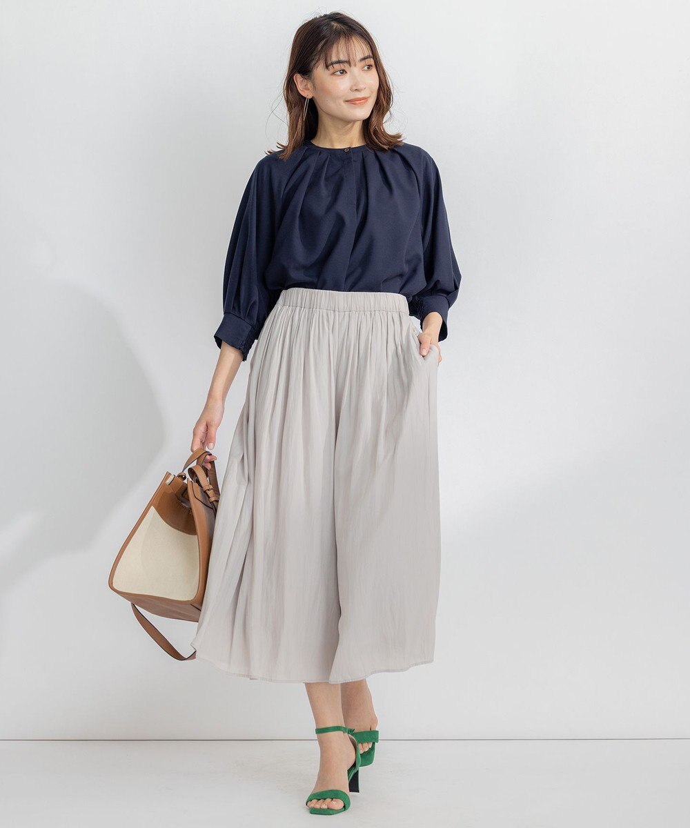 組曲 S 【WEB限定】シアーカルゼ ドルマンスリーブ ブラウス 