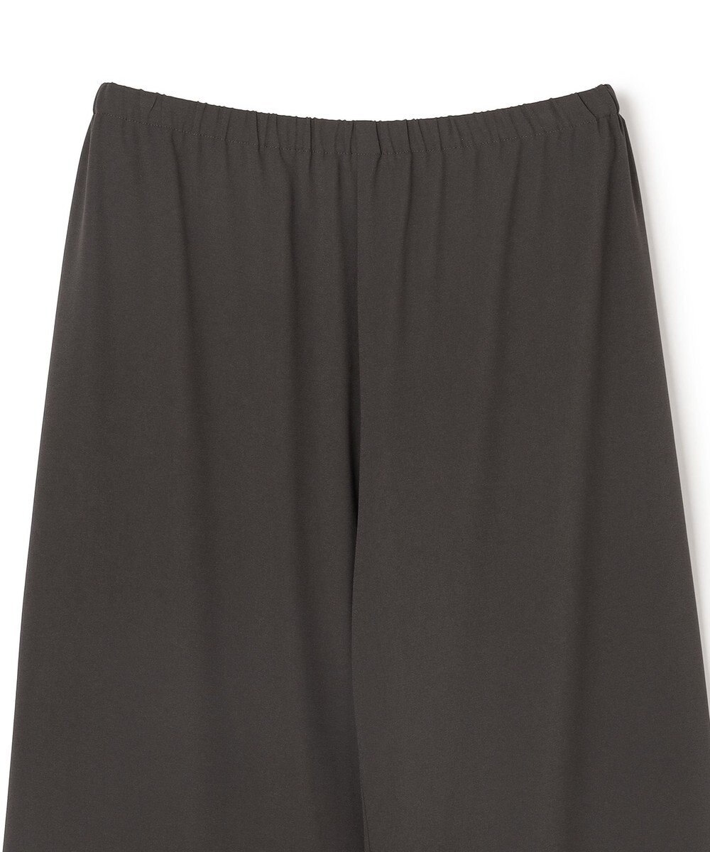 UNFILO L 【ウエストゴム】ライトジョーゼット イージーワイドパンツ 