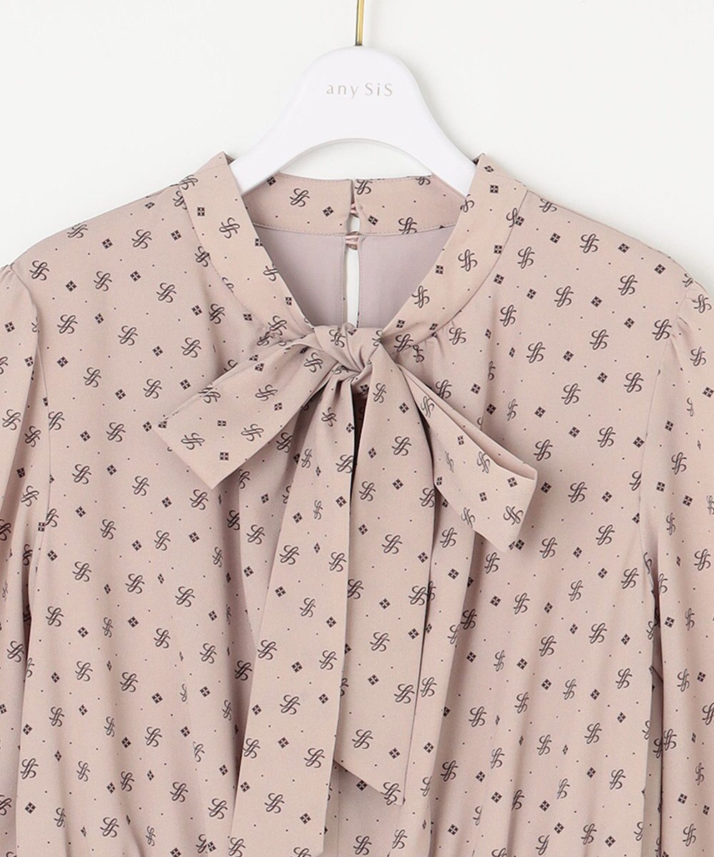 ANY SIS 【洗える】2WAYボウプリント ワンピース 