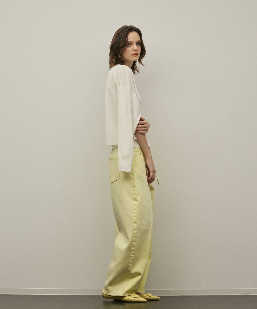 GRACE CONTINENTAL スリーブスリットニットカーディガン 