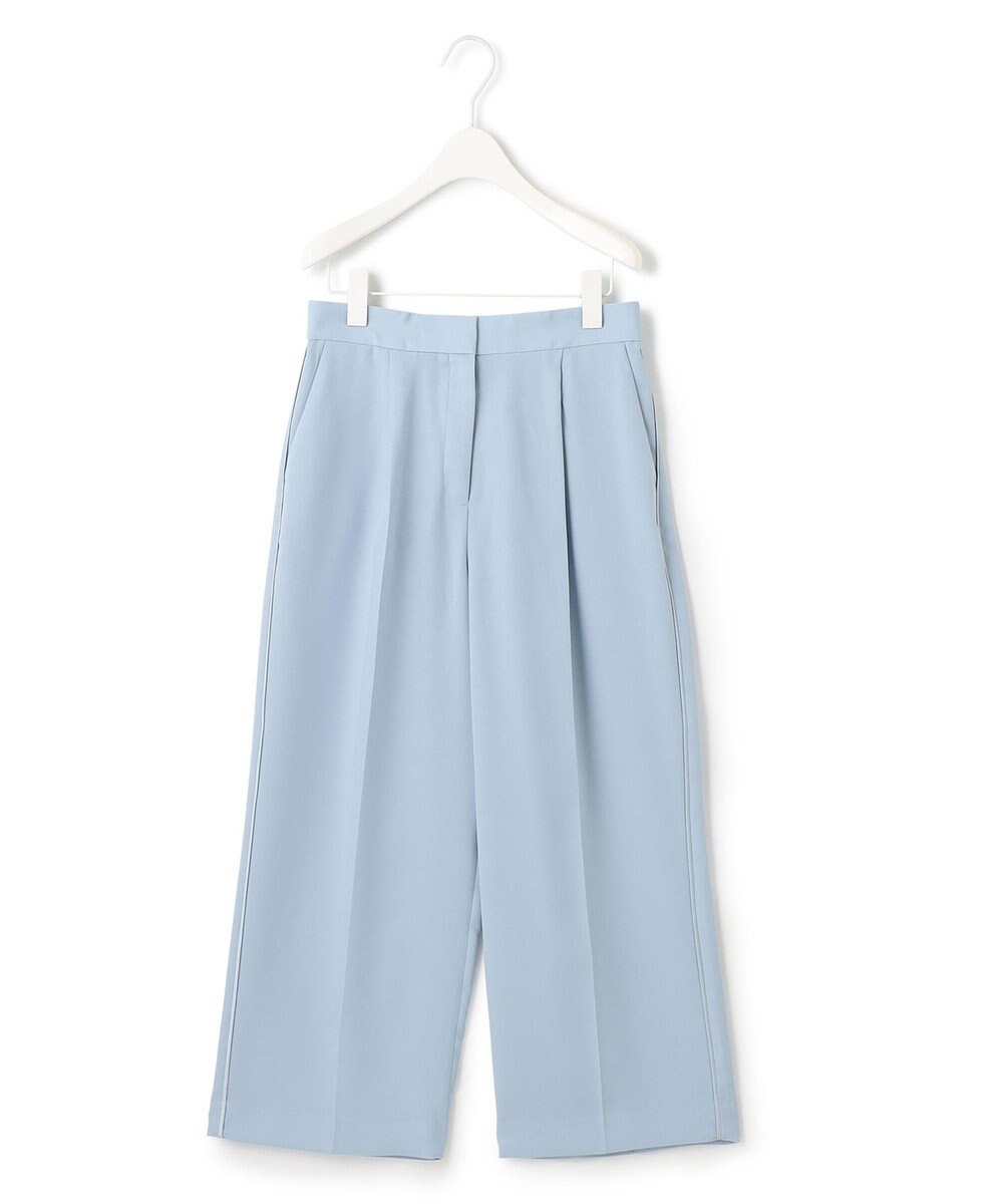 ICB 【WEB限定カラーあり】FluidBackSatin ワイドクロップドパンツ 