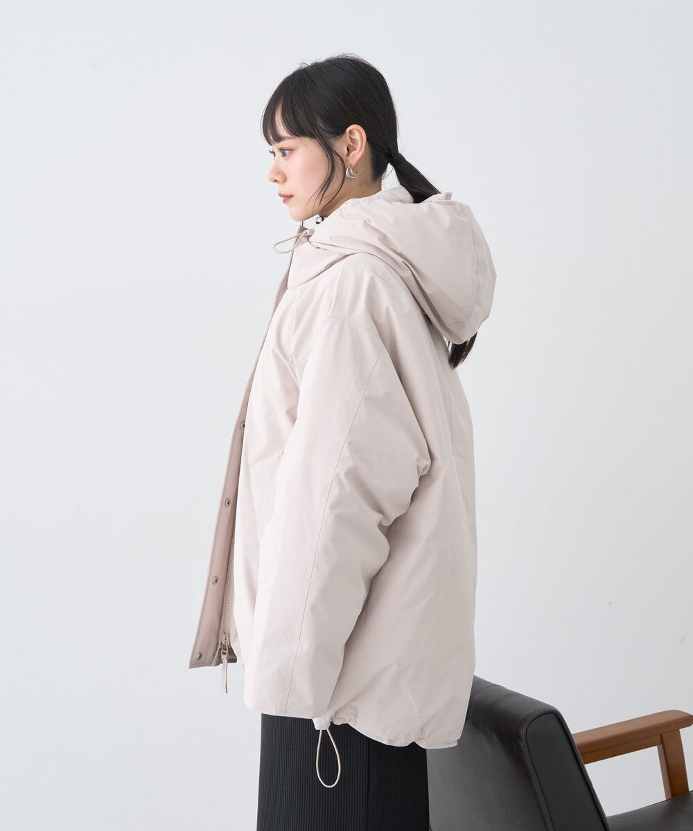 earth music&ecology フーデットパファーコート 