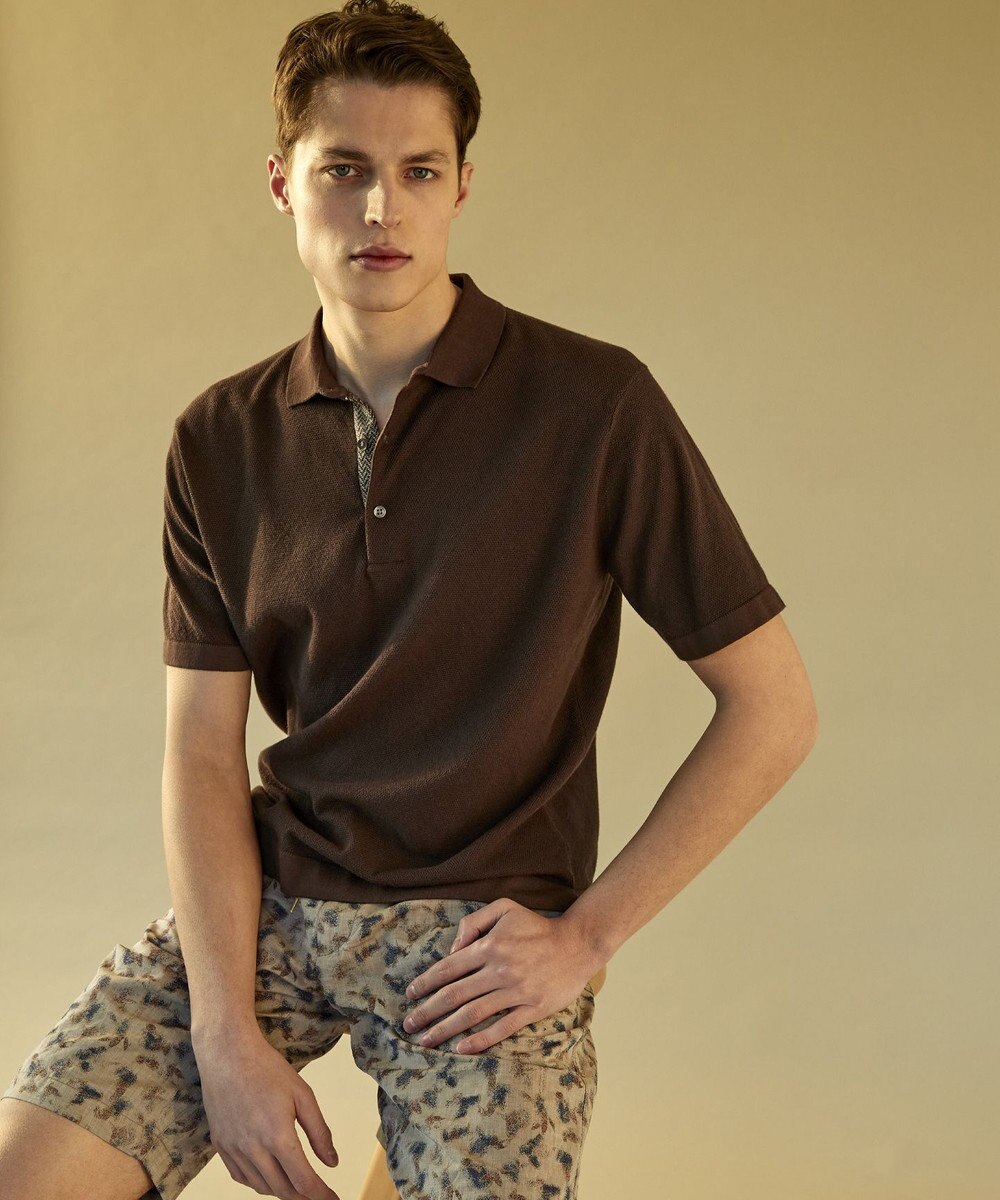 JOSEPH ABBOUD MOUNTAIN 【SPACE】OGアロハリーフ ハーフパンツ 