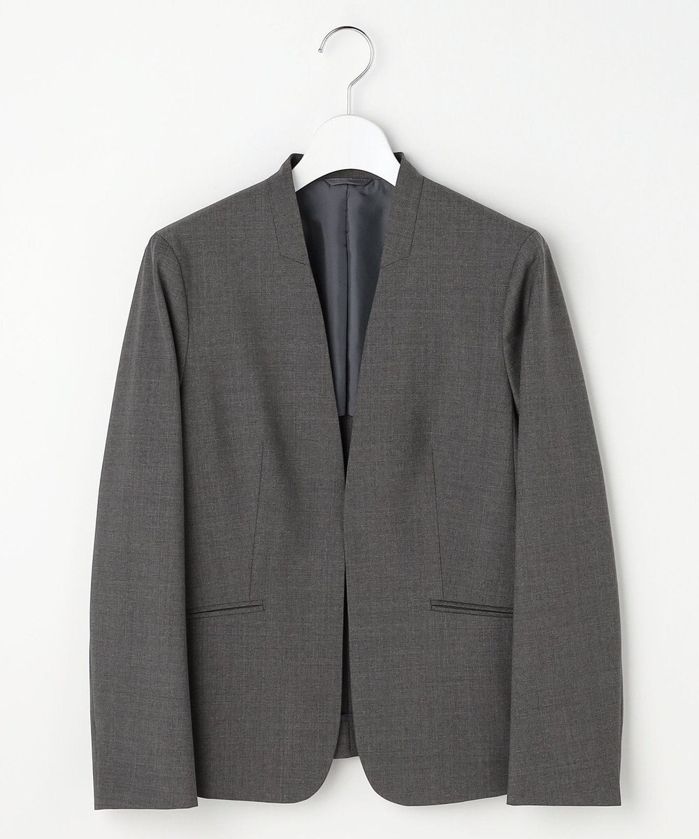 J.PRESS LADIES 【セットアップ対応】BAHARIYE SOLID ノーカラー ジャケット 