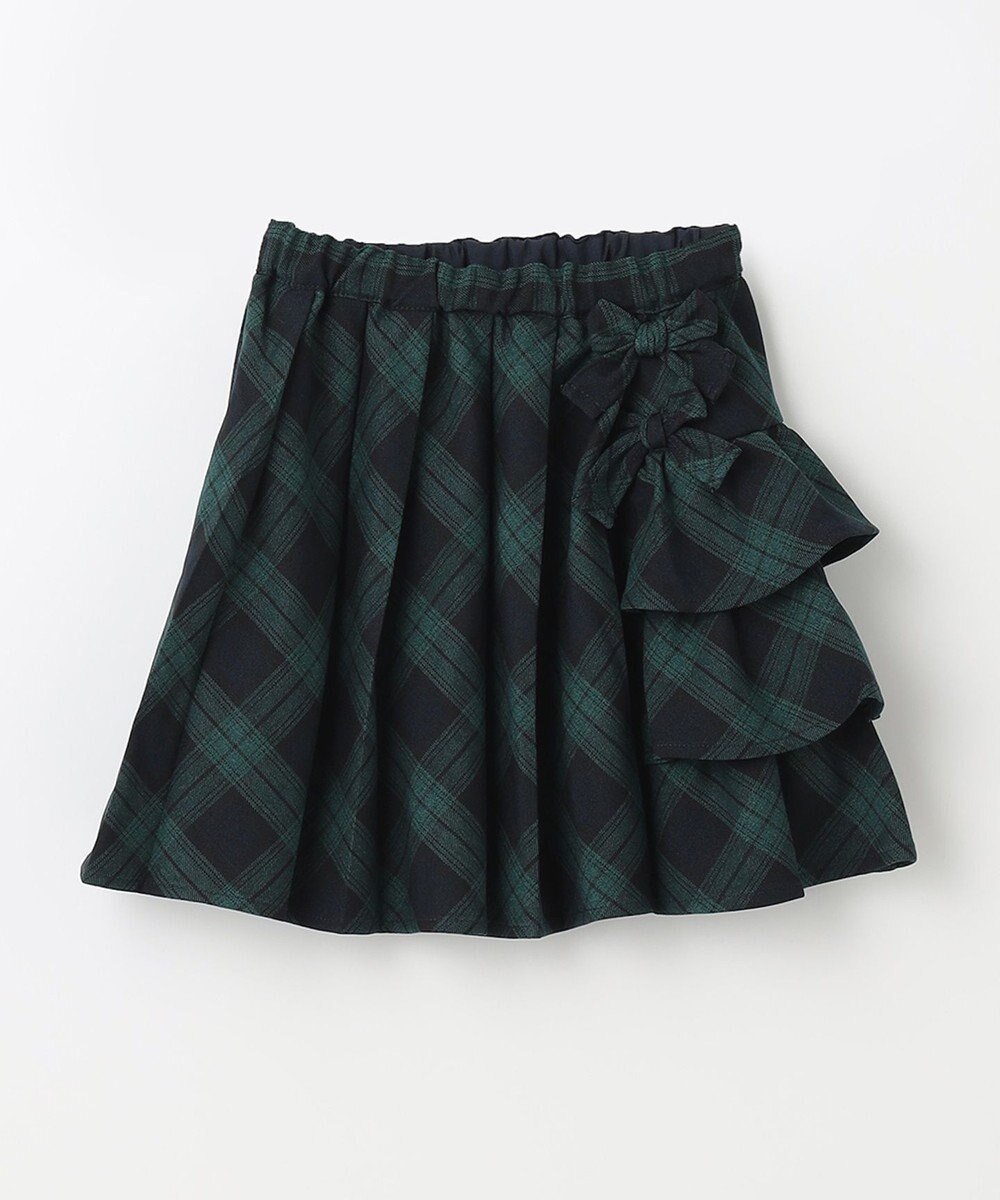 ANY KIDS チェックプリーツスカート 