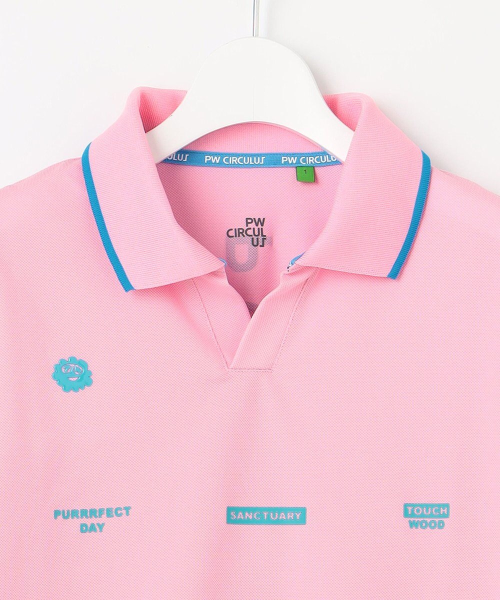 PW CIRCULUS 【WOMEN】【吸汗速乾/ストレッチ/UVケア】ベーシックカノコ スキッパー ポロシャツ ゴルフウェア レディース 