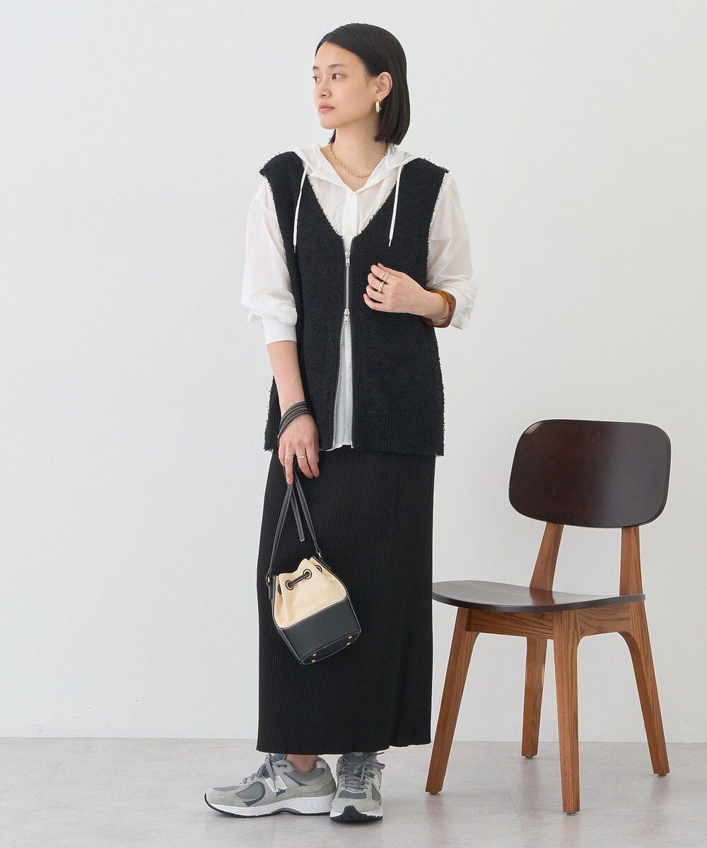 AMERICAN HOLIC ダブルZIPシャギーニットベスト 