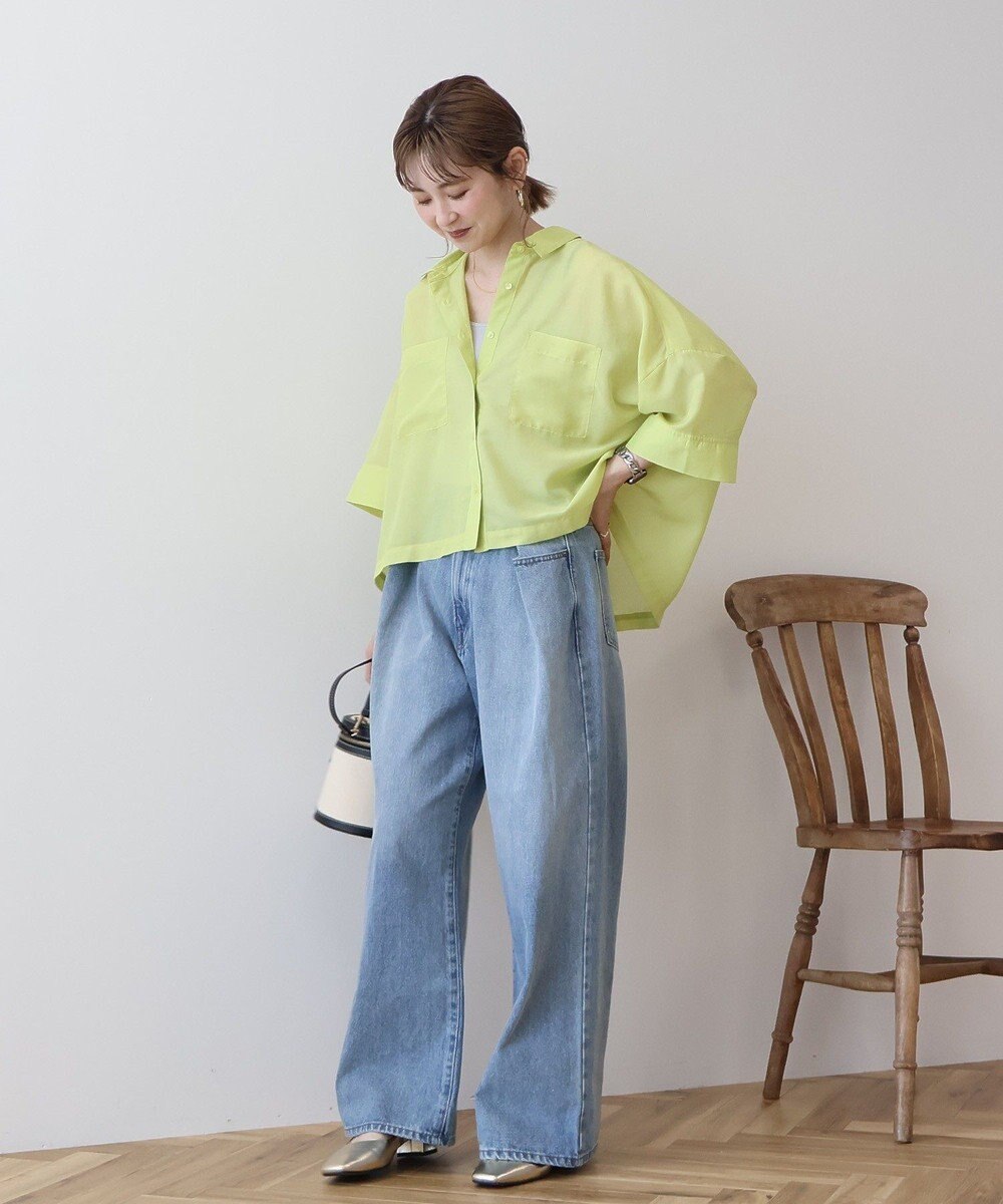 AMERICAN HOLIC Wポケットシアー半袖シャツ 