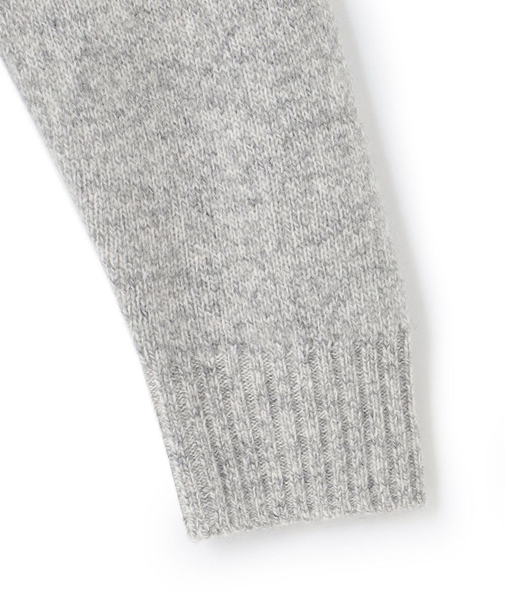 J.PRESS MEN 【Cash Lamb's Wool】ケーブルハーフジップ ニット 