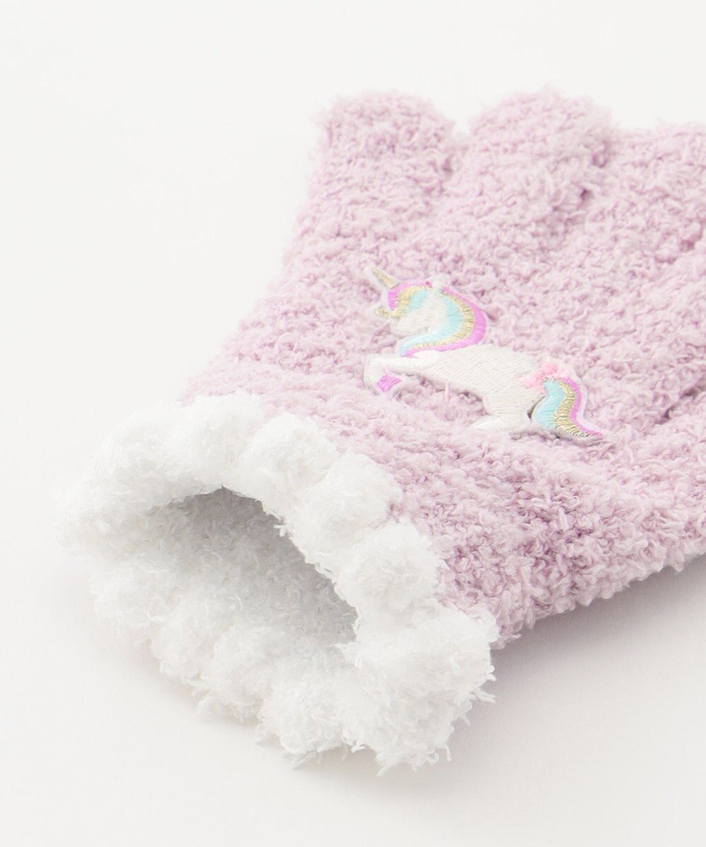 ANY KIDS アニマル 刺繍 手袋 