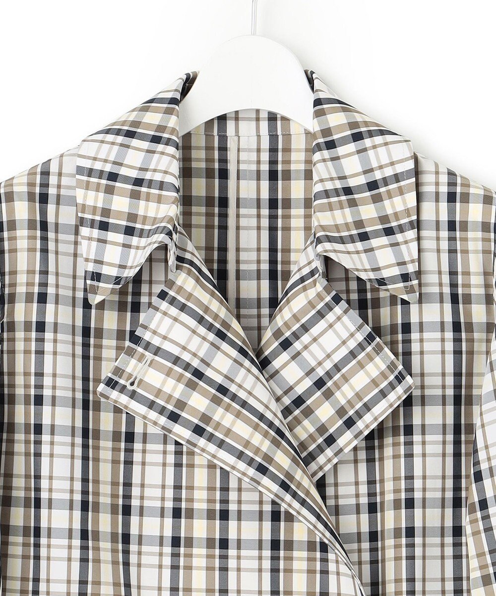 23区 S メモリーチェック トレンチコート 