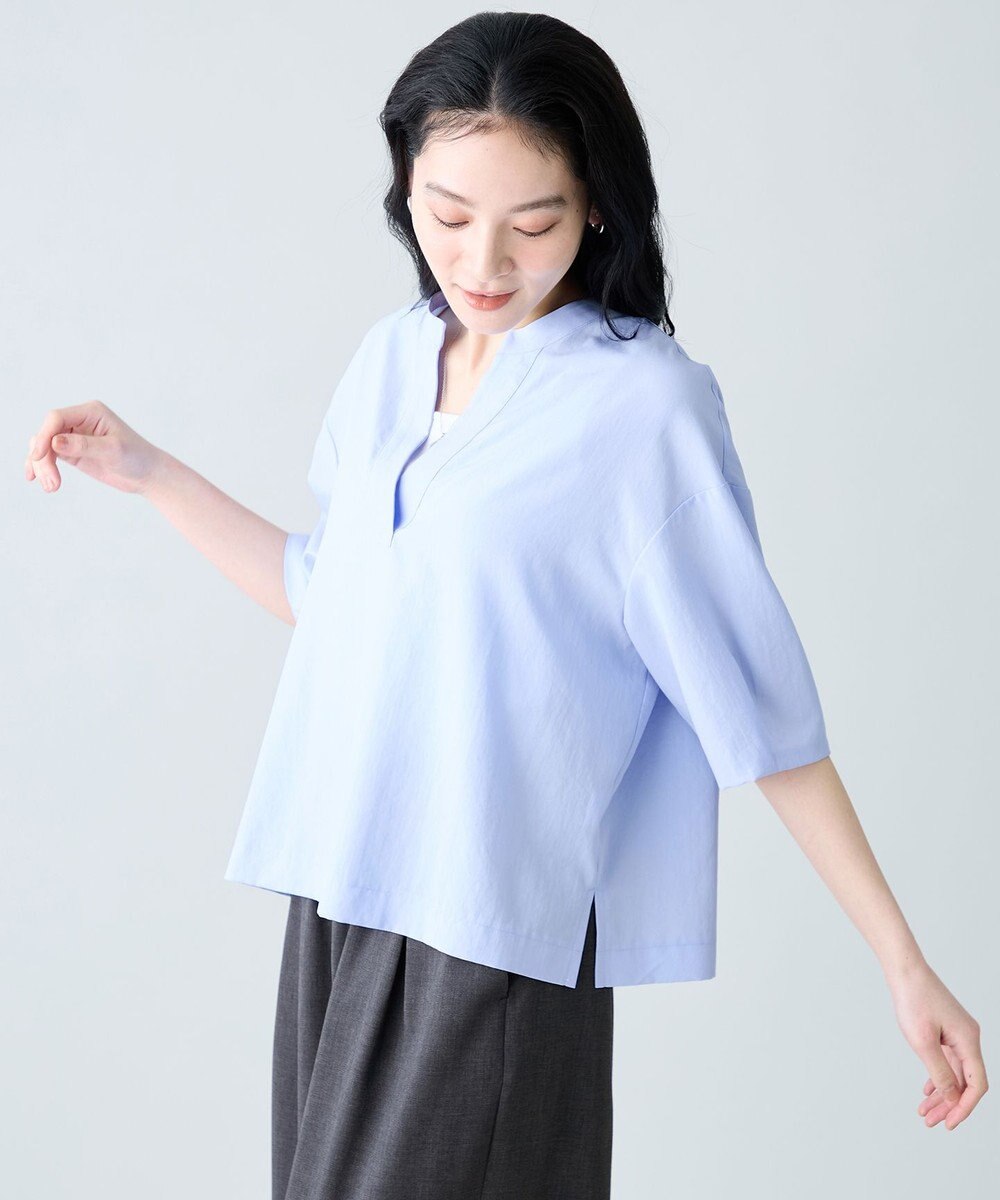 ANY 楽映えスキッパーブラウス 