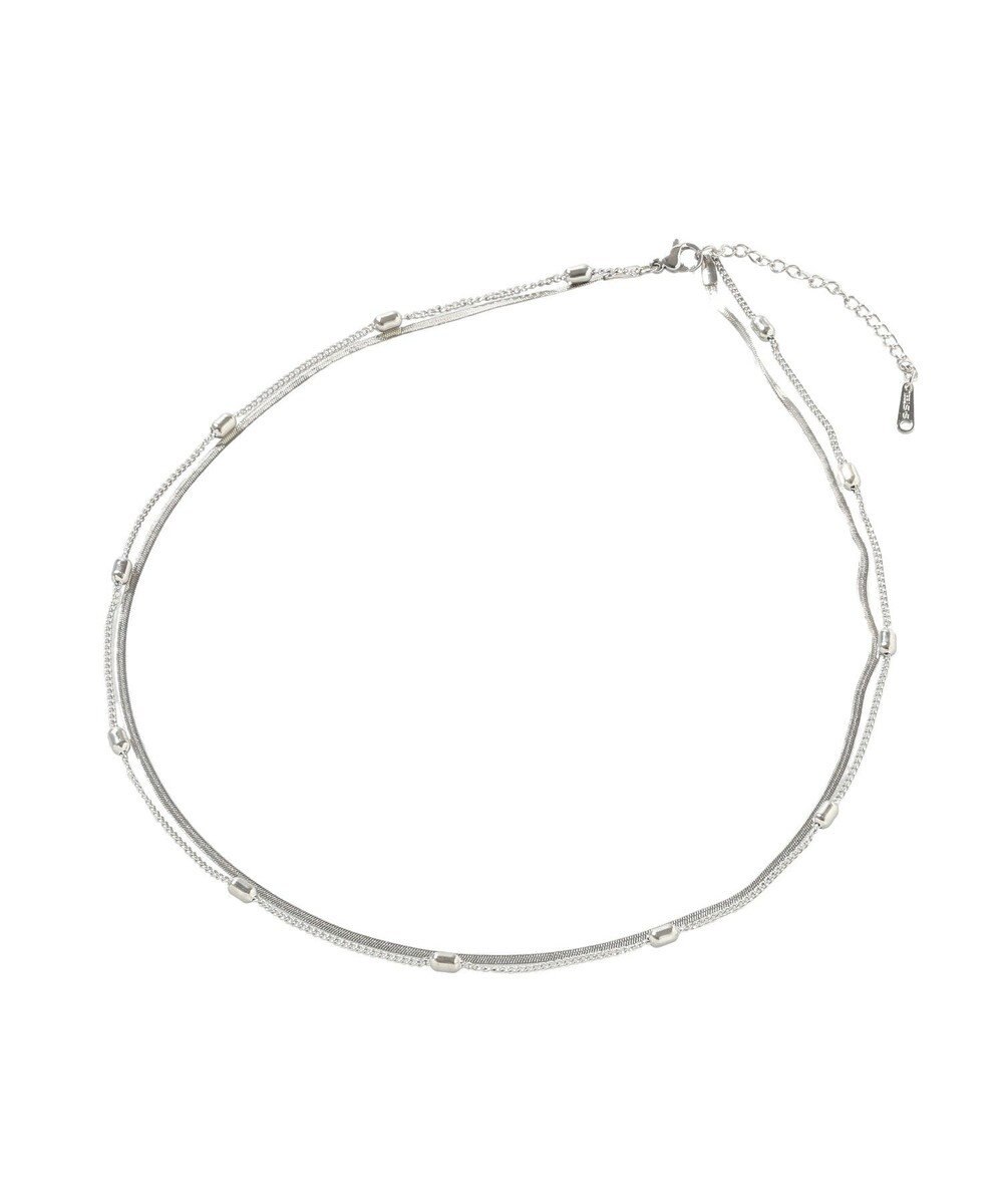 Green Parks 【ステンレス】スネーク２連ネックレス 