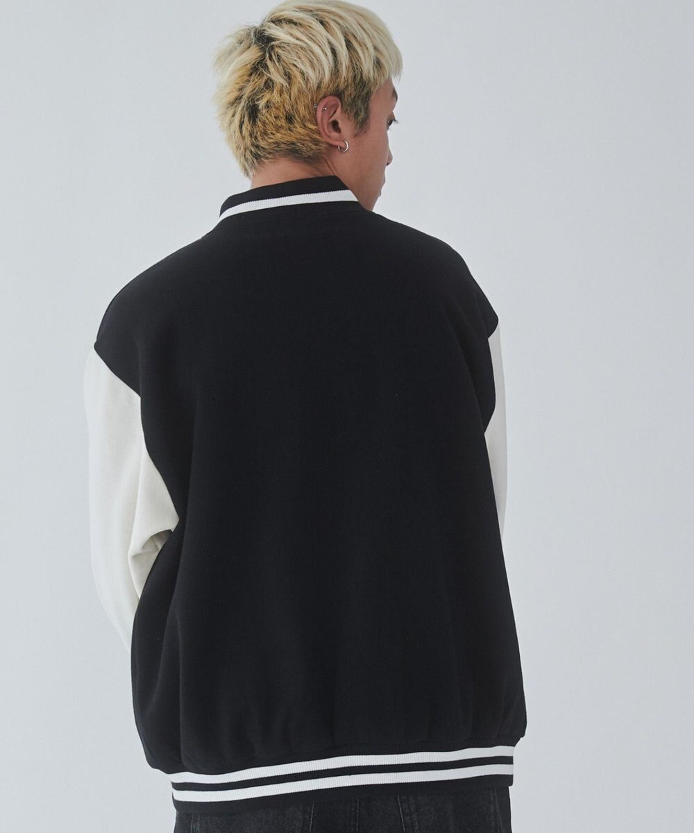 WEGO 【ユニセックス着用ITEM/MLサイズ展開】サガラワッペンスウェットスタジャン 