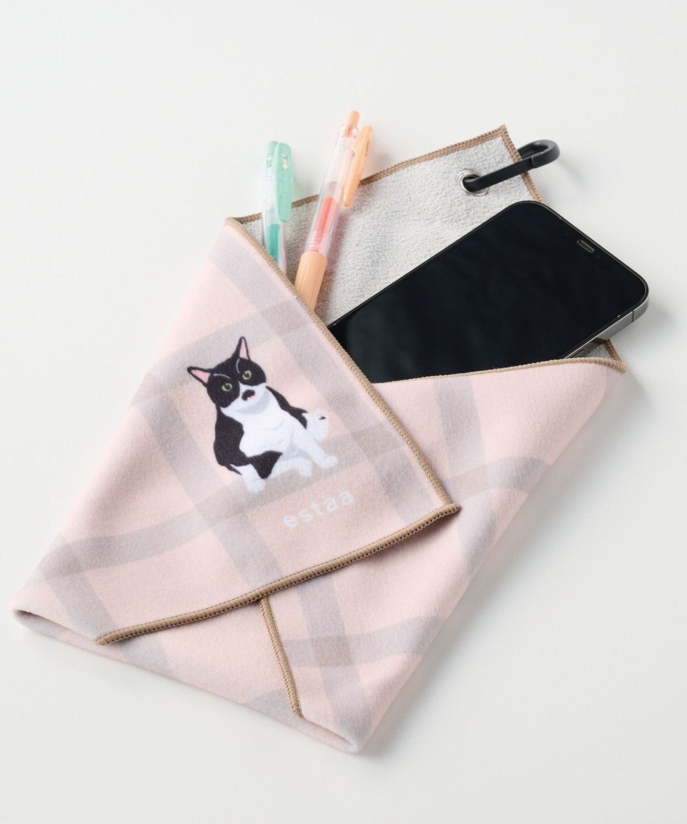 MOONBAT 【WEB限定】エスタ (estaa) くっつきタオル　ねこ 