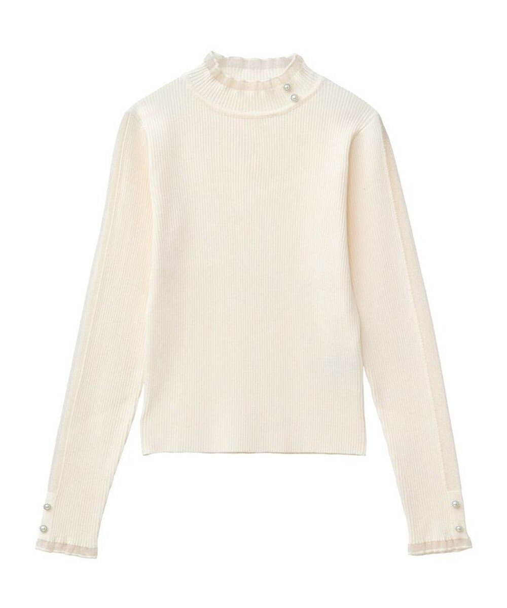 Green Parks ・ｓｗｉｎｇ　ｂｙ　シフォンフリルリブハイネック 