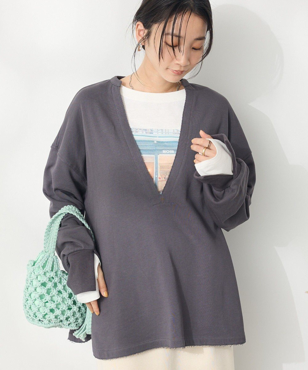 CRAFT STANDARD BOUTIQUE TC裏毛Ｖネックプルオーバー 